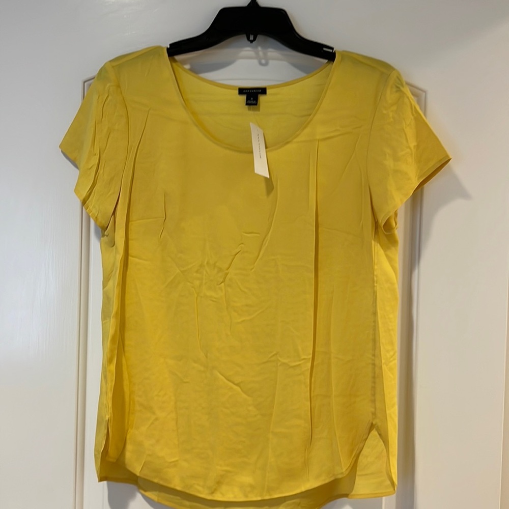 Ann Taylor Canary Yellow Blouse